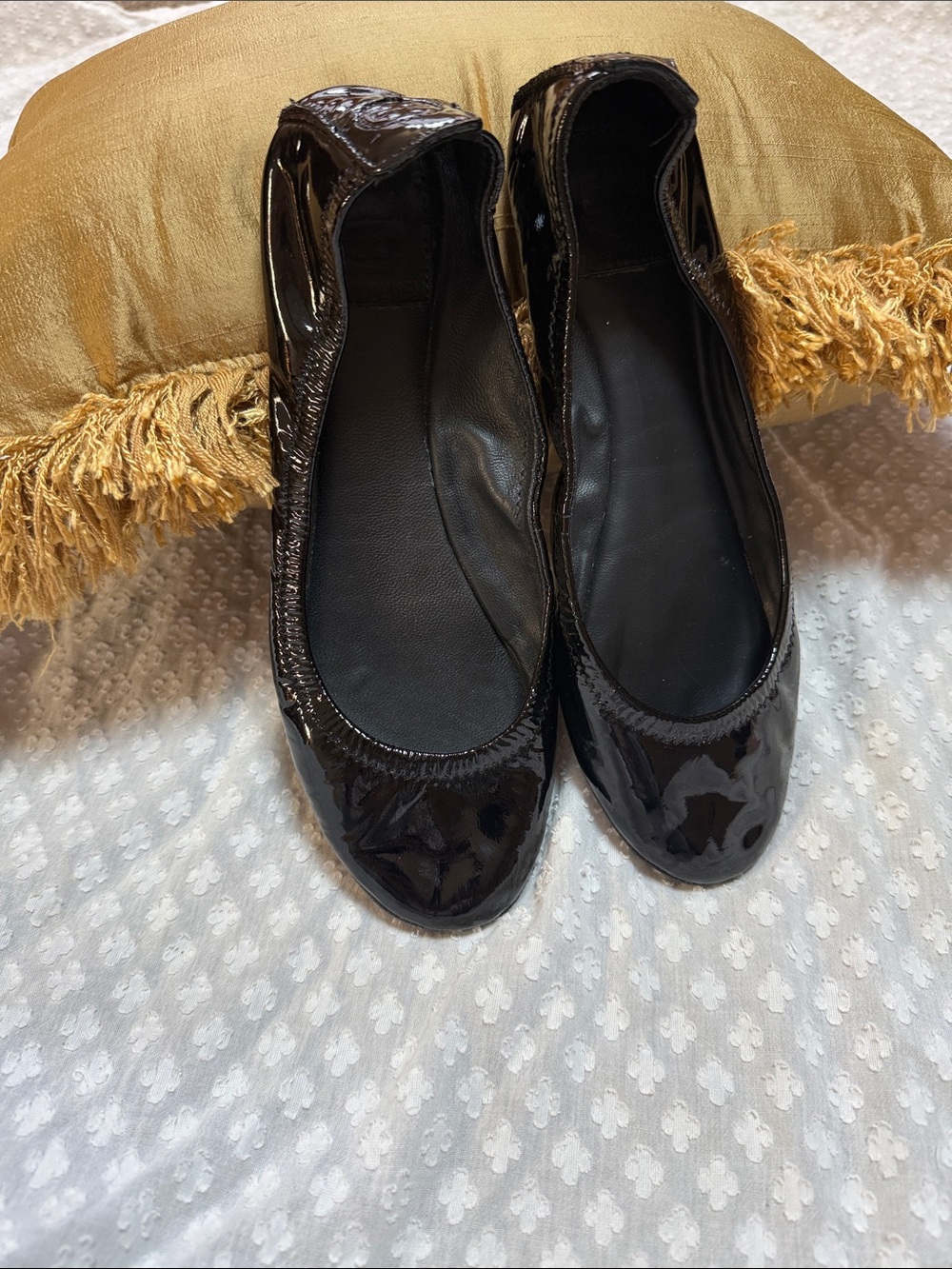 Tory Burch Eddie patent leather ballet flats size 9 - Picture 2 of 15